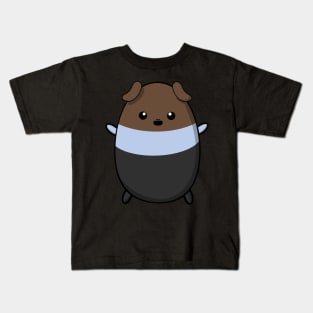 Cute guinea pig with tri-colour fur, brown, blue, black, kawaii guinea pig, guinea pig, Kids T-Shirt